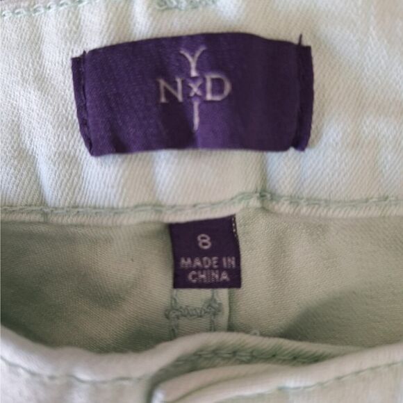 NYDJ Womens Ankle Skinny Jeans Mint Lift Tuck Casual Preppy Flattering Size 8 - Picture 2 of 9